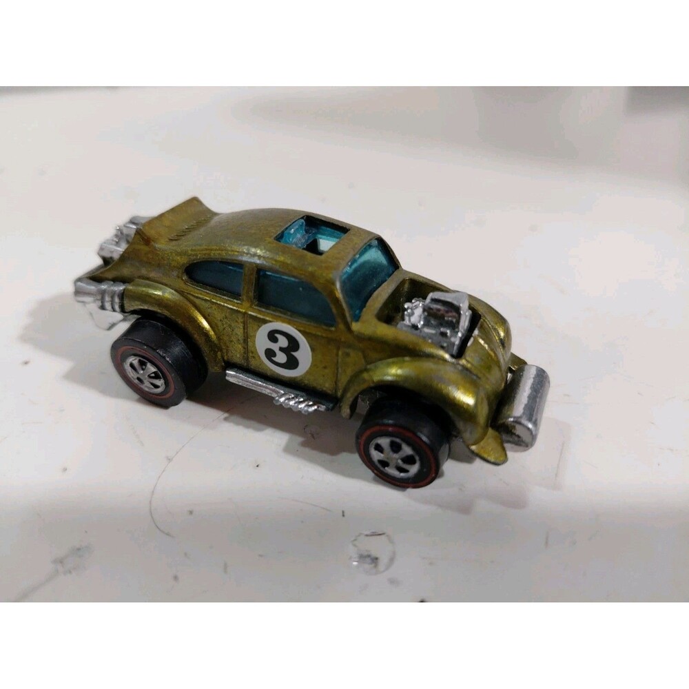 Hot Wheels 1:64 DieCast Red Line 1970 Hong Kong Evil Weevil Volkswagen VW Beetle
